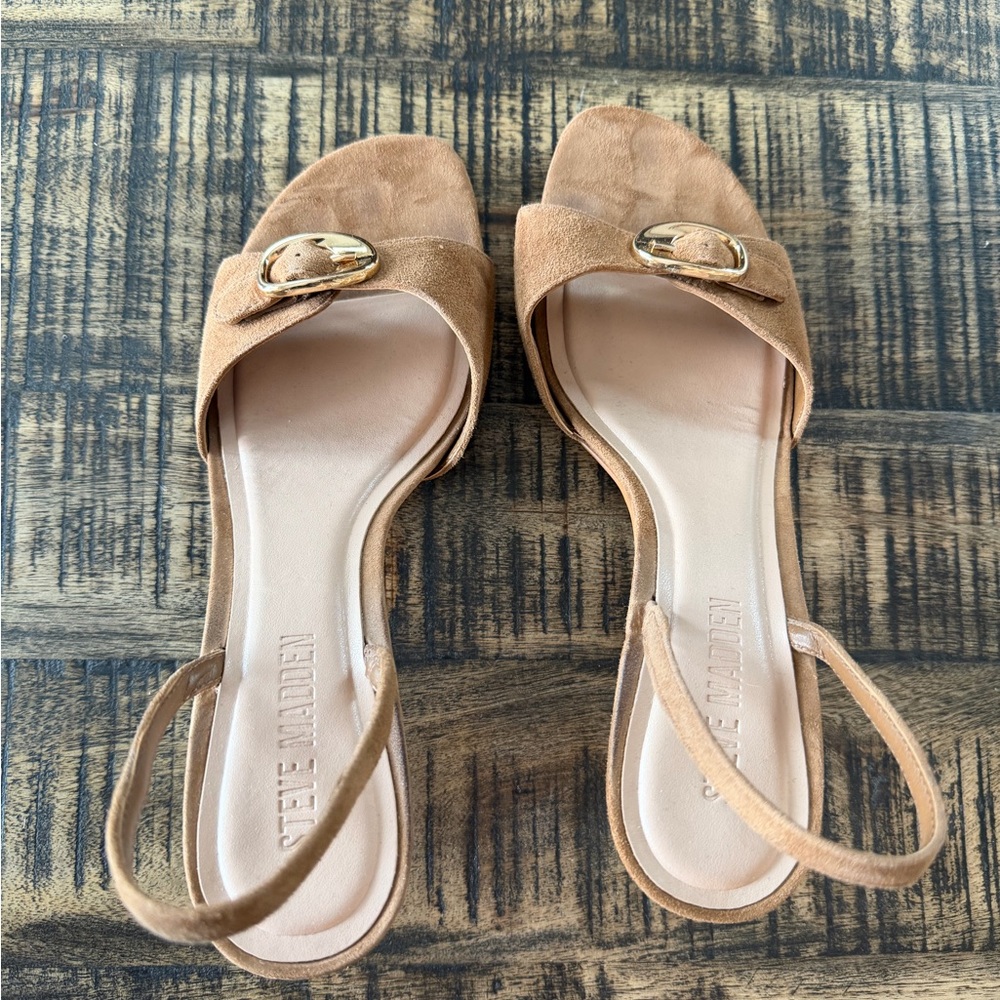 Steve Madden Brown Suede Sandals